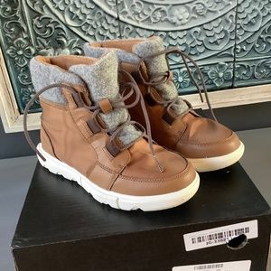 Wore 2X! Womens 8 SOREL EXPLORER II CARNIVAL FELT WP NICE BOOTS SHOES